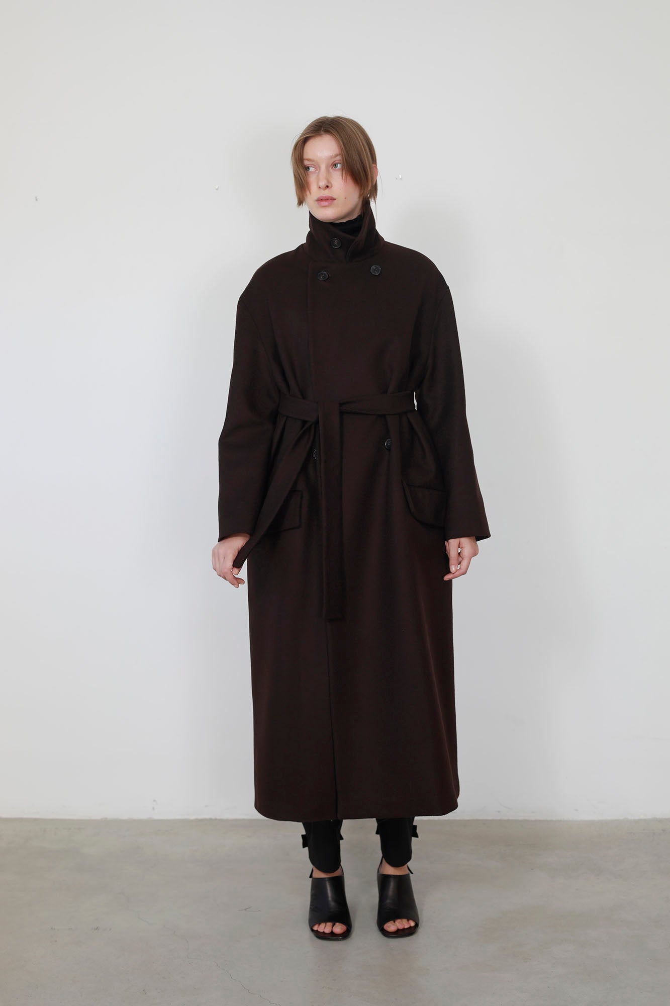 ABRIGO LANA & CASHMERE MARRON