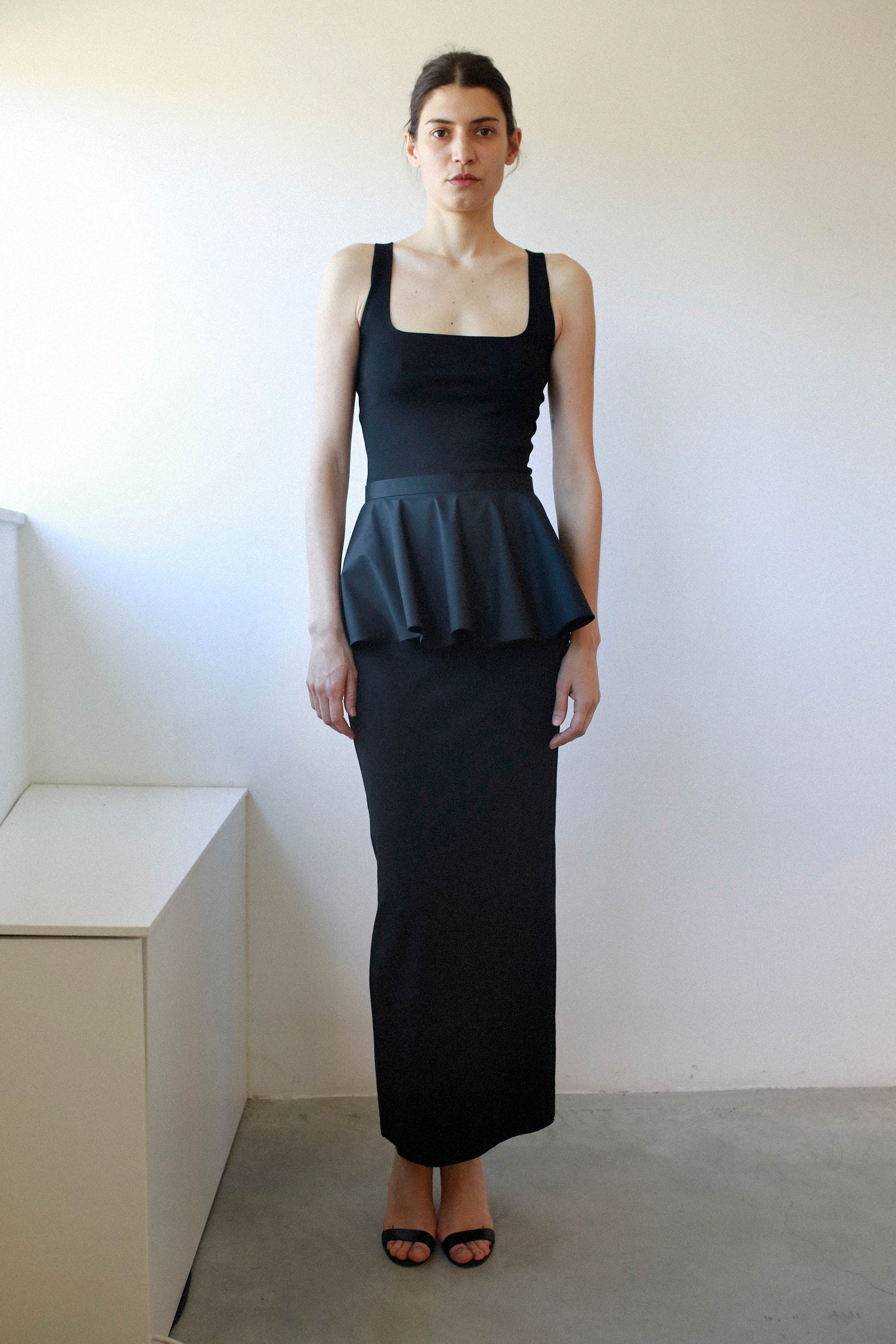 OVERSIZED DRESS WITH GATHERED WAIST