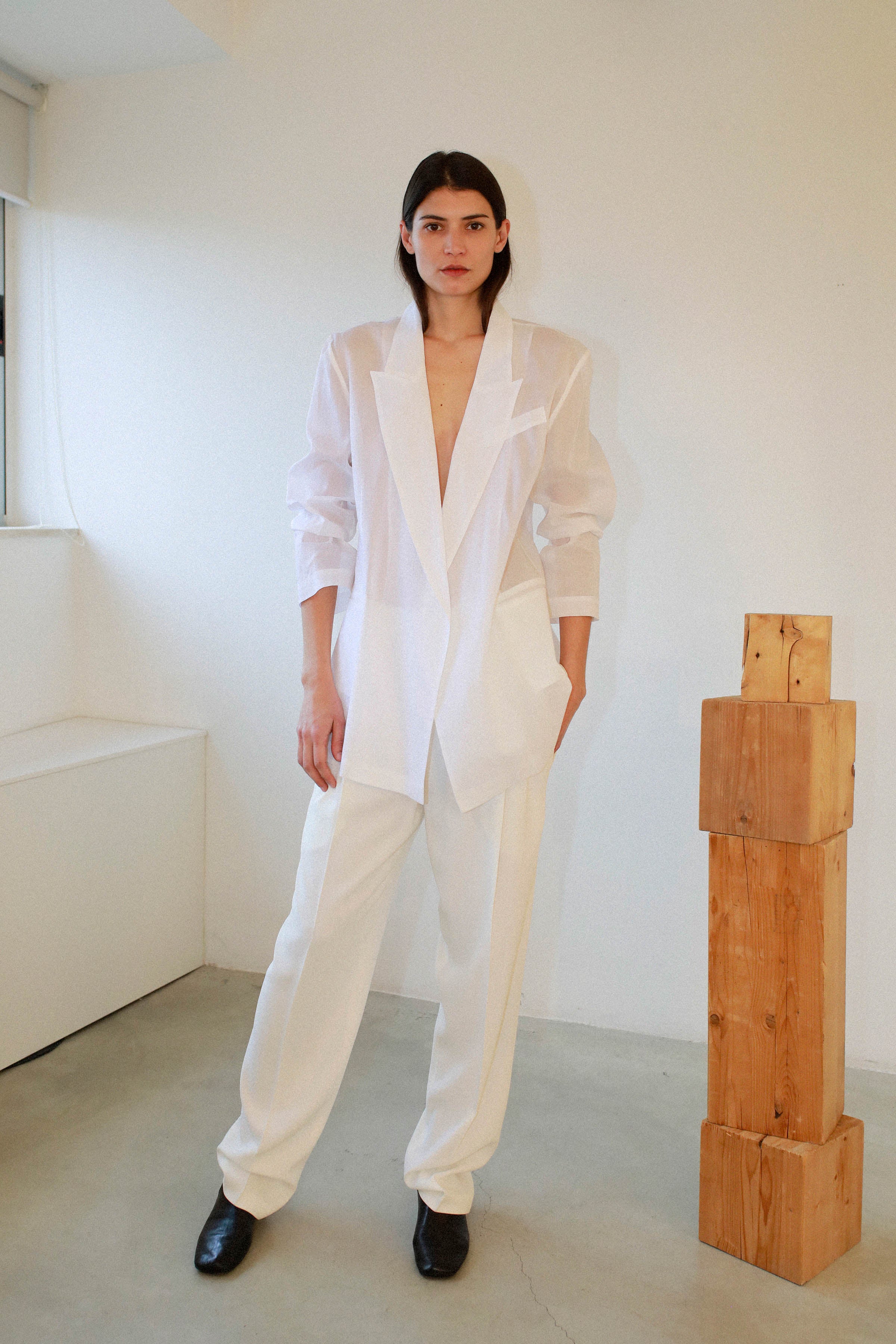 TRANSPARENT ORGANDI JACKET