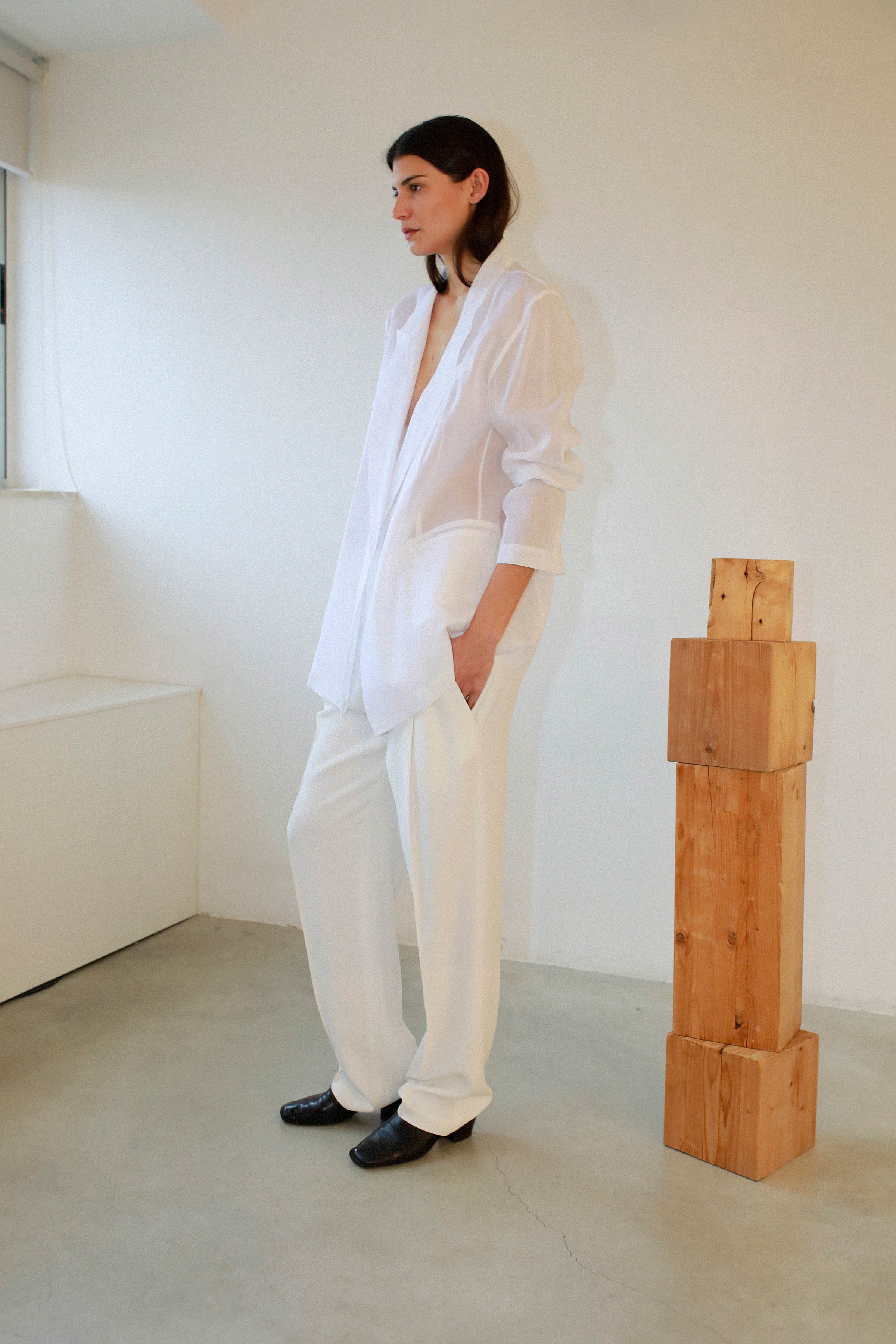 TRANSPARENT ORGANDI JACKET