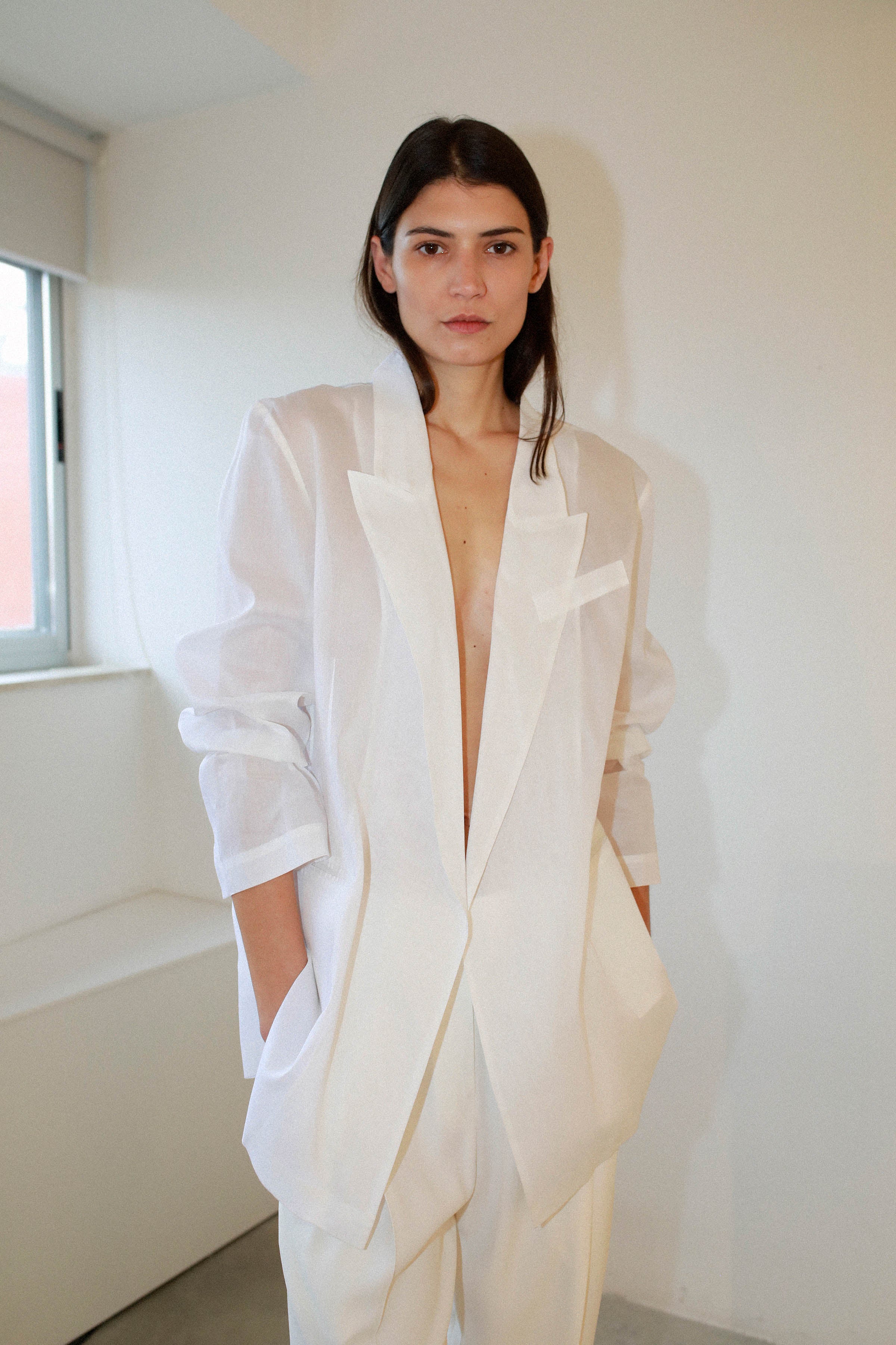 TRANSPARENT ORGANDI JACKET