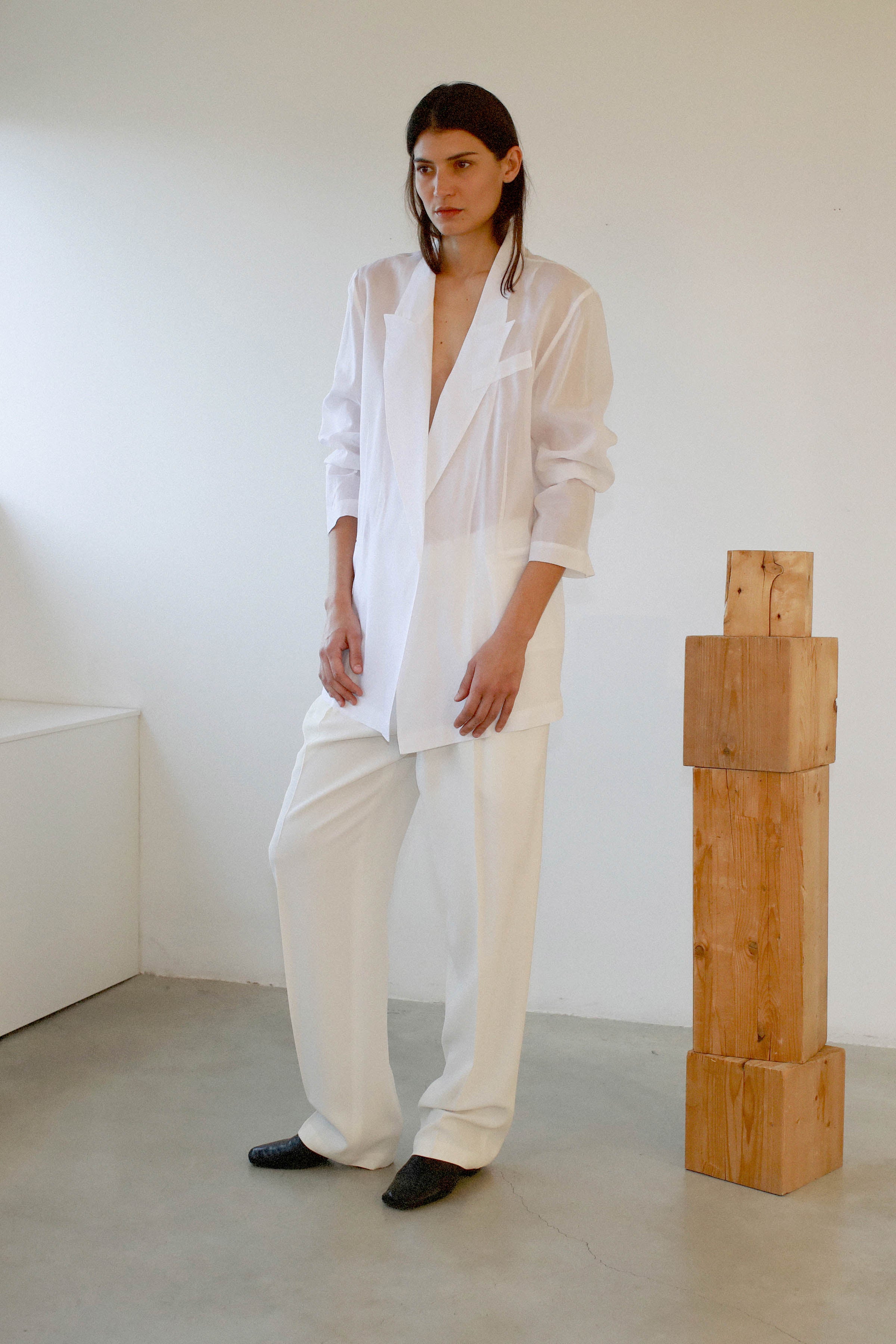 TRANSPARENT ORGANDI JACKET