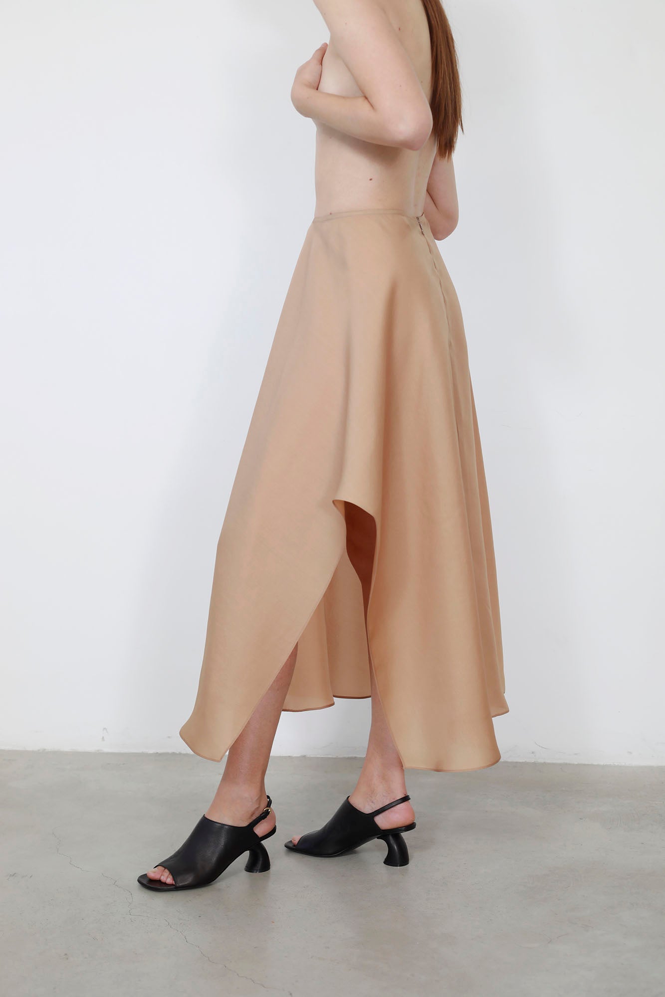 GAZAR NUDE VOLUME SKIRT