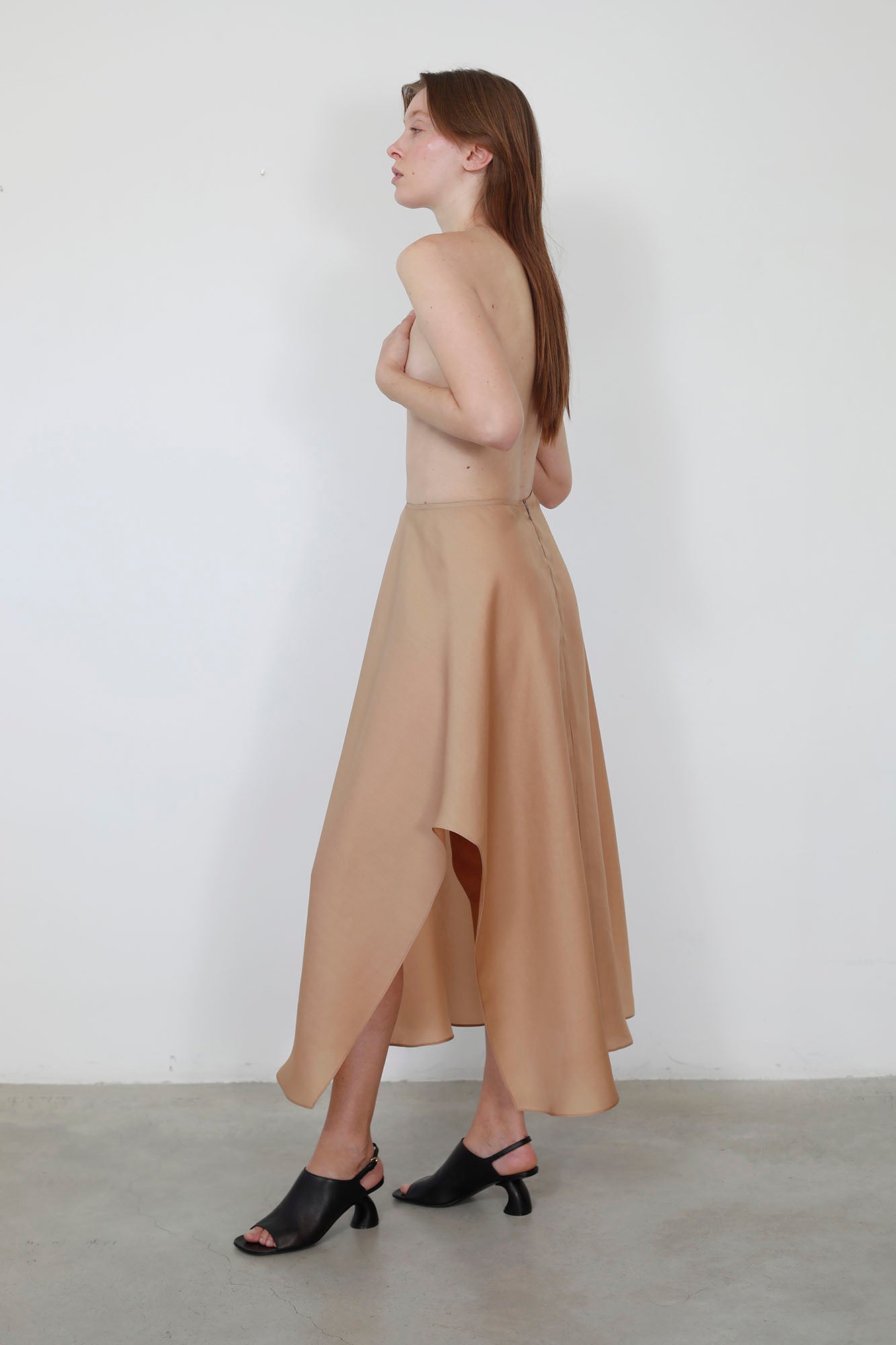 GAZAR NUDE VOLUME SKIRT