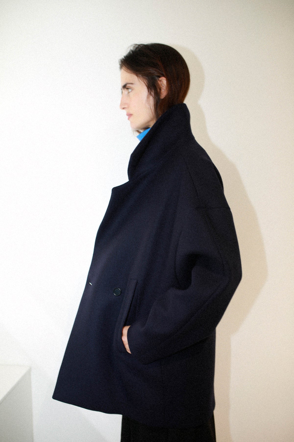 CHAQUETÓN ENVOLVENTE CRUZADO NAVY