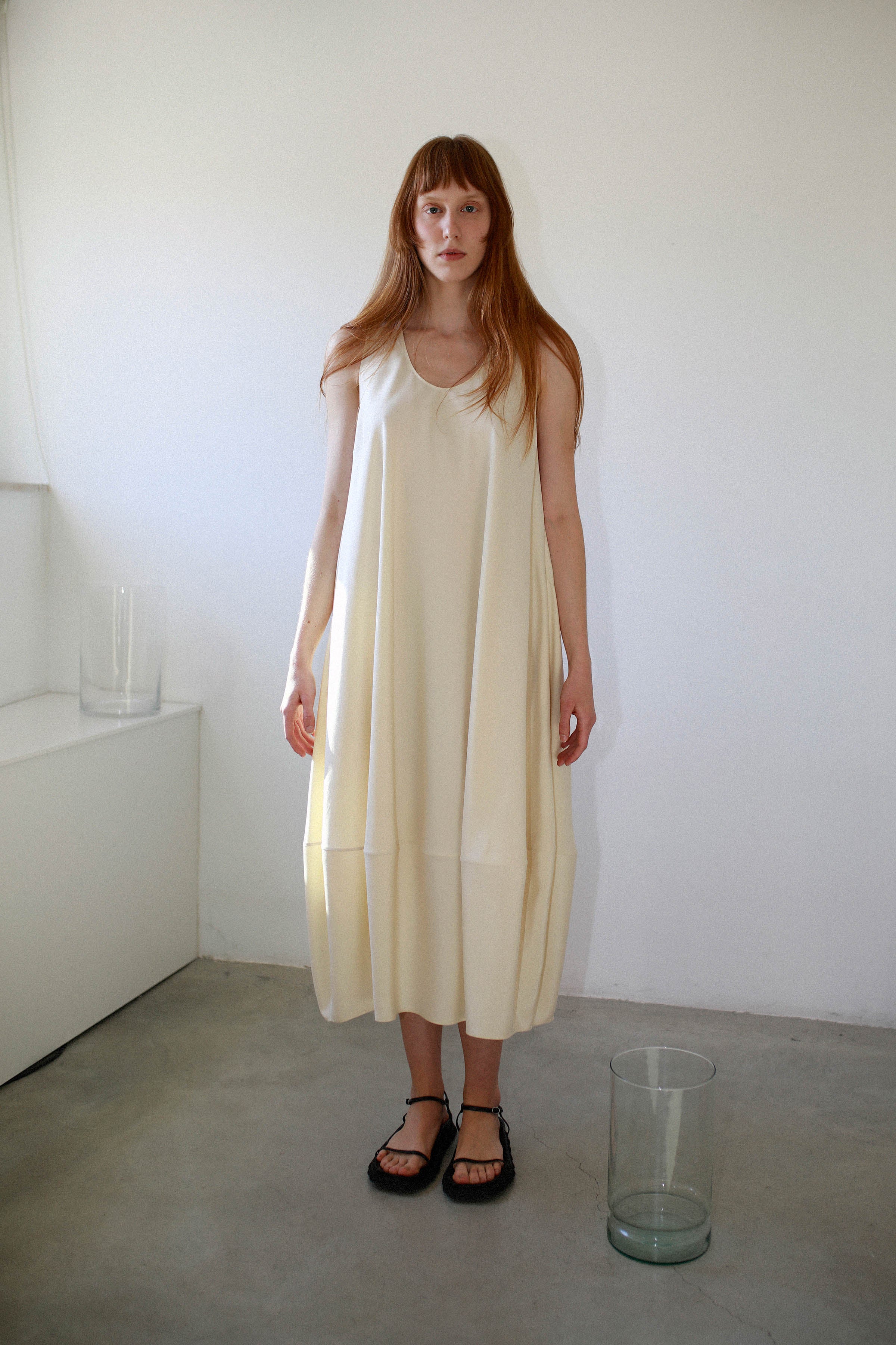 ANKLE-LENGTH BALLOON DRESS