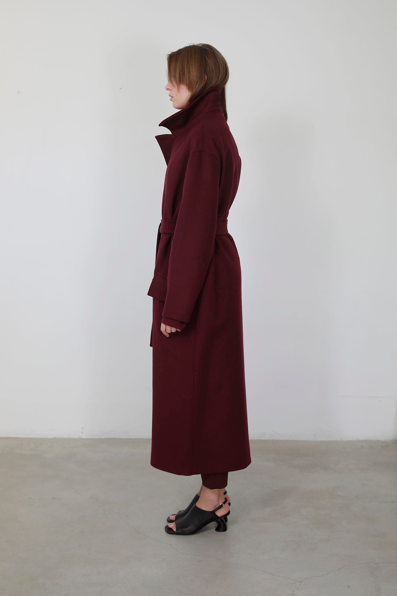 ABRIGO LANA & CASHMERE BURGUNDY