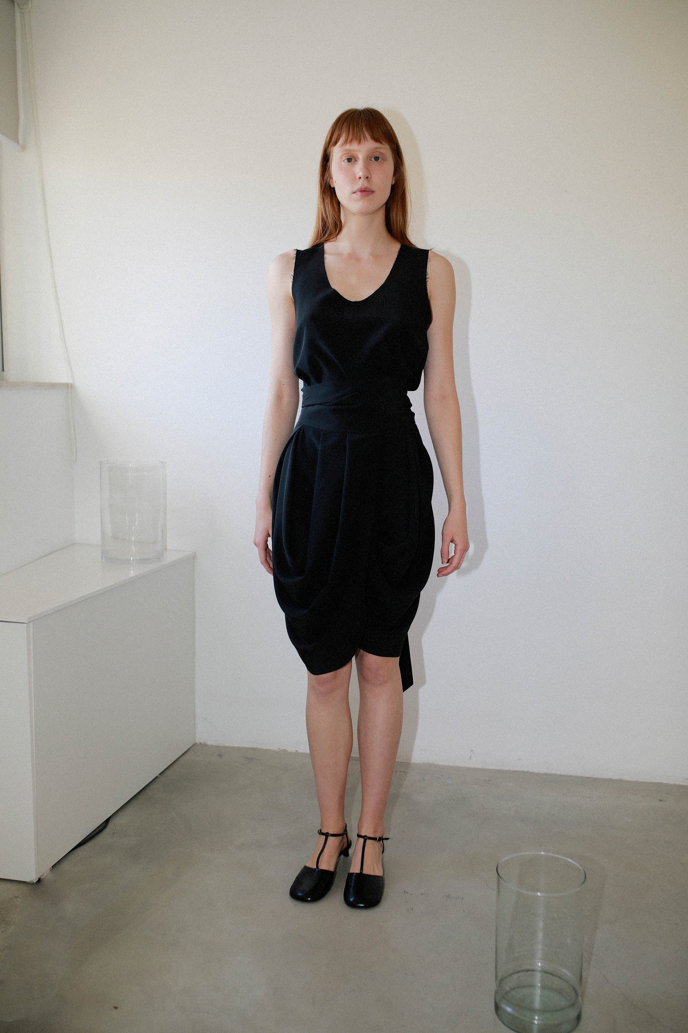 BALLOON SKIRT WITH FRONT Slit