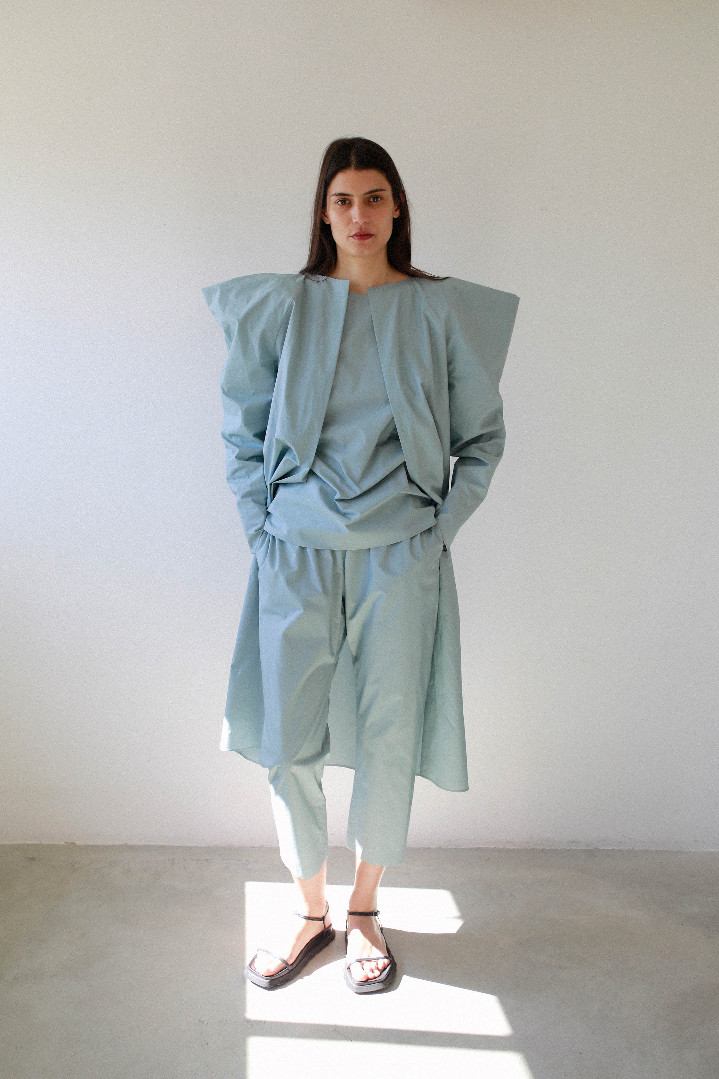 WIDE-LEG PANTS WITH ELASTIC WAIST