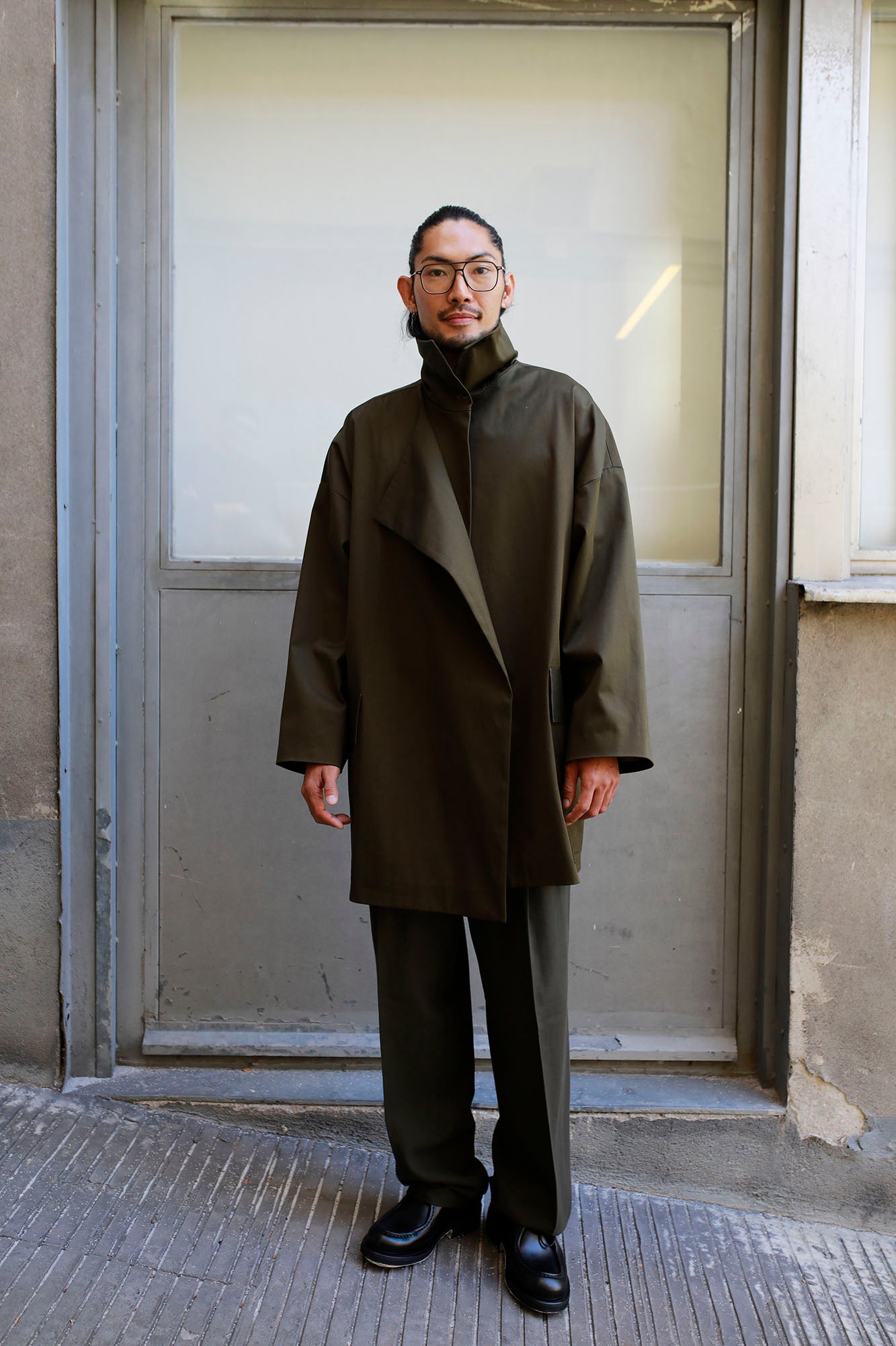 PARKA OVERSIZE DOBLE SOLAPA CAQUI UNISEX