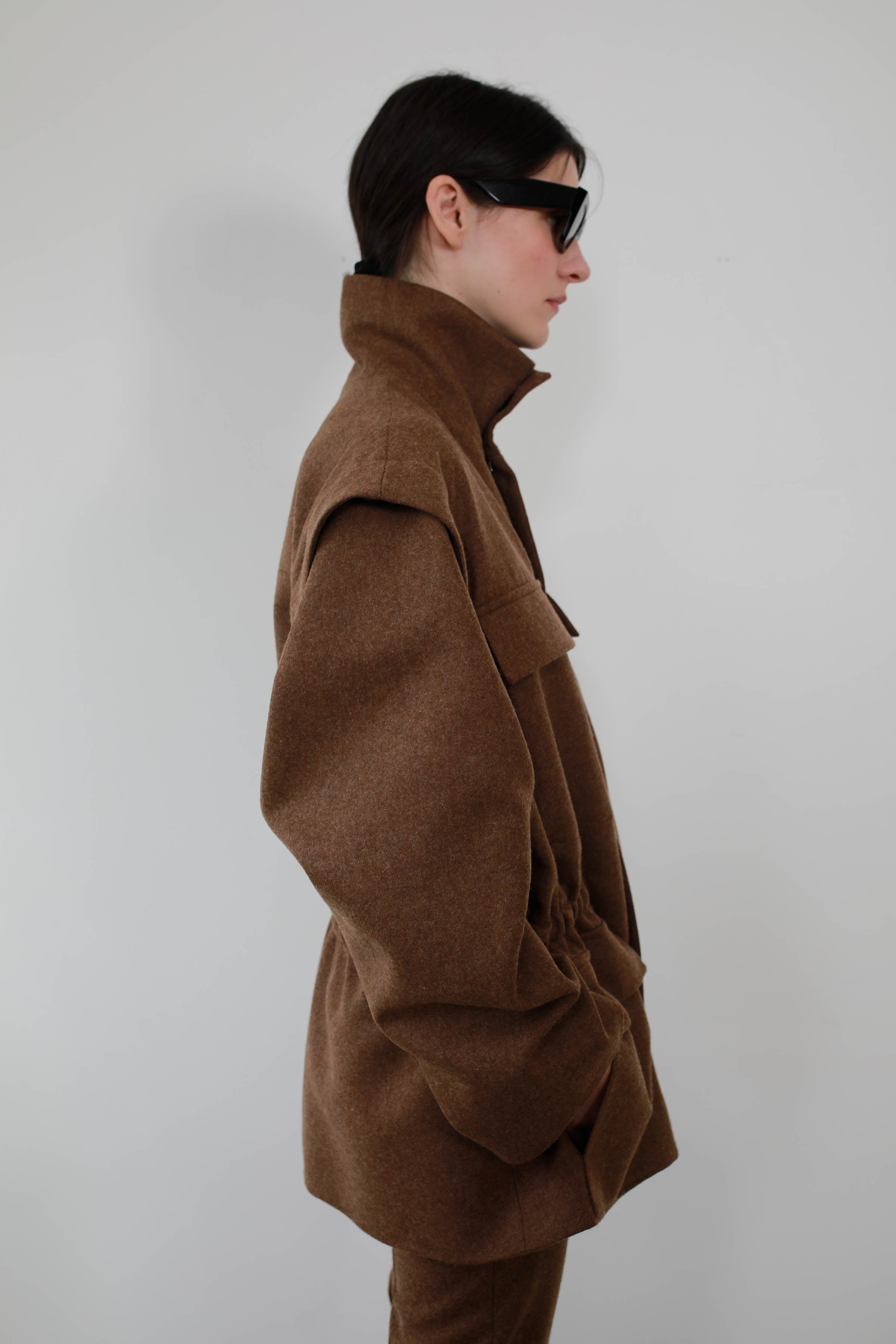 CAZADORA MULTIBOLSILLO EN LANA