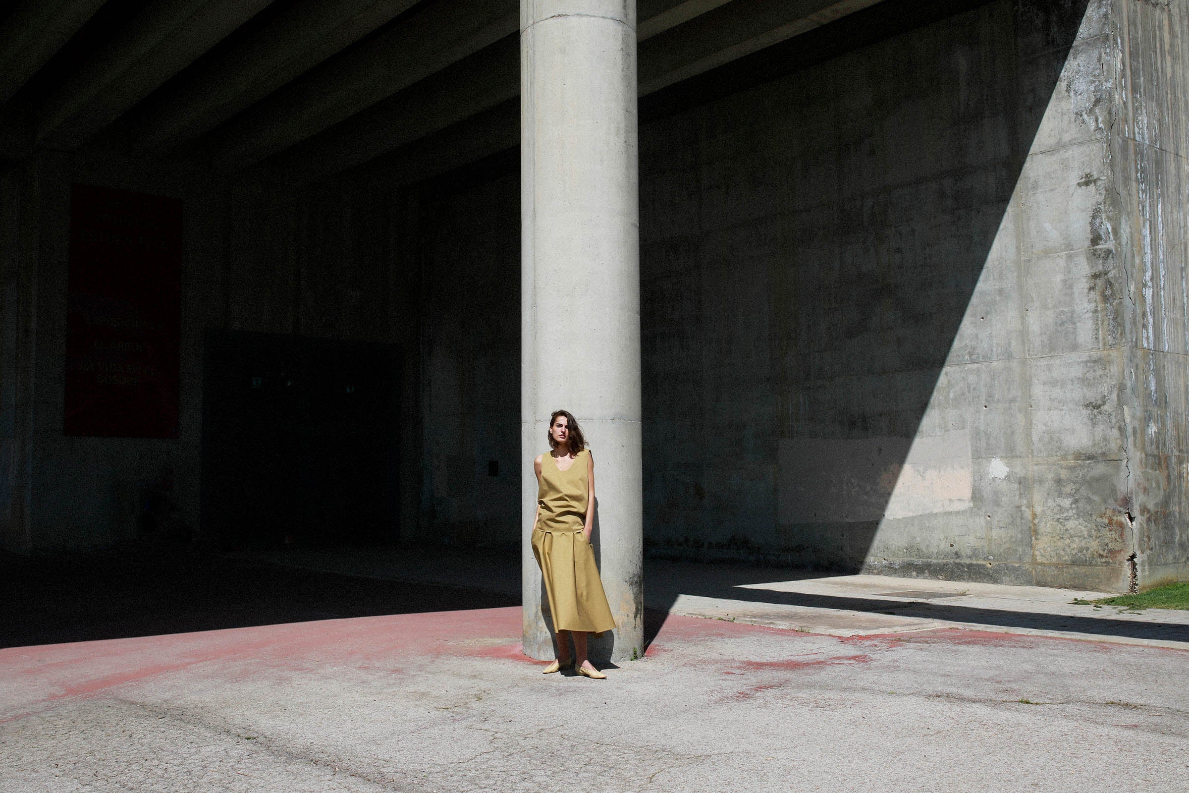 CAPE SKIRT IN COTTON