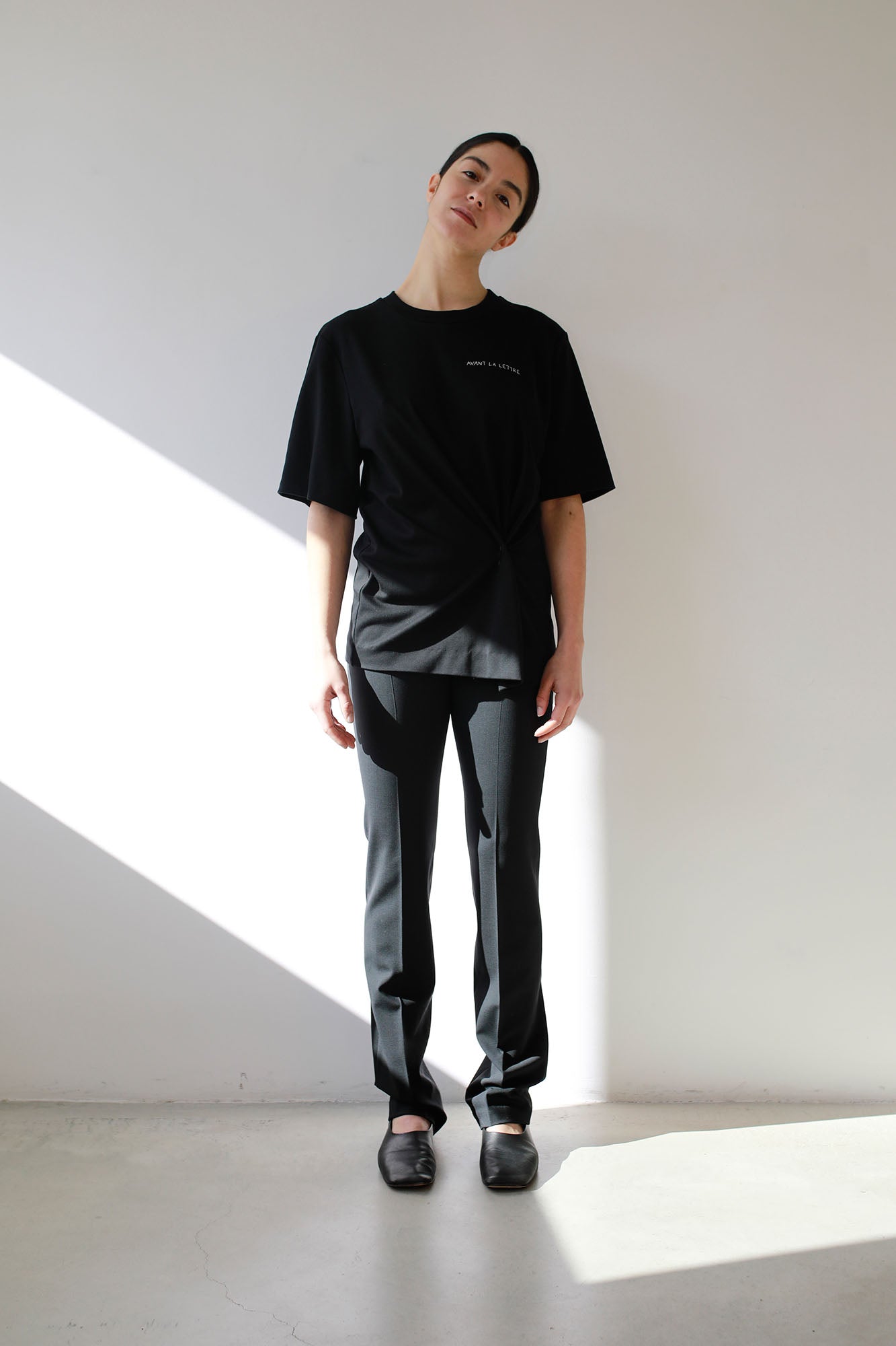 PANTALÓN SLIM ALGODÓN NEGRO