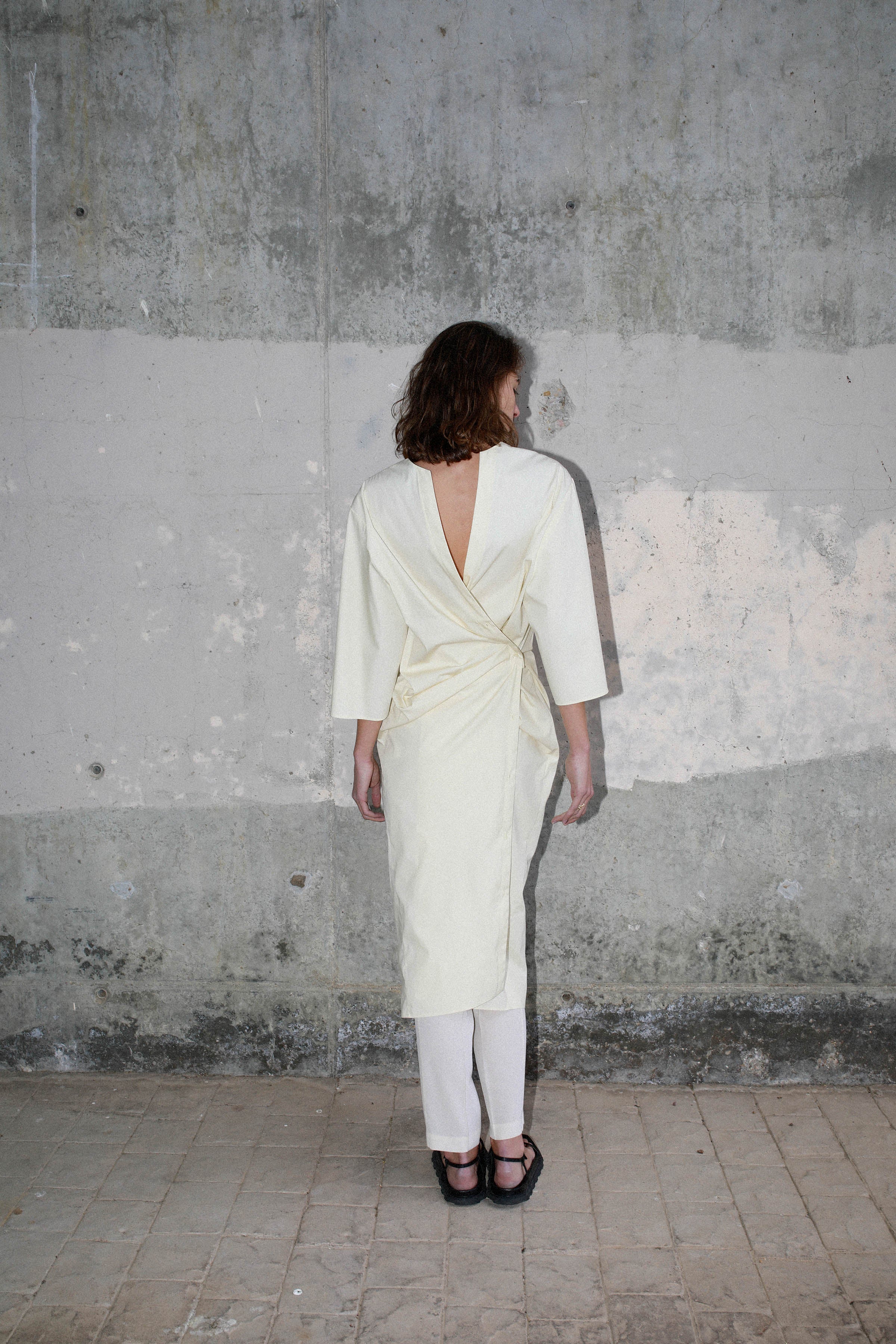 CROSSED MULTI-POSITION DRESS