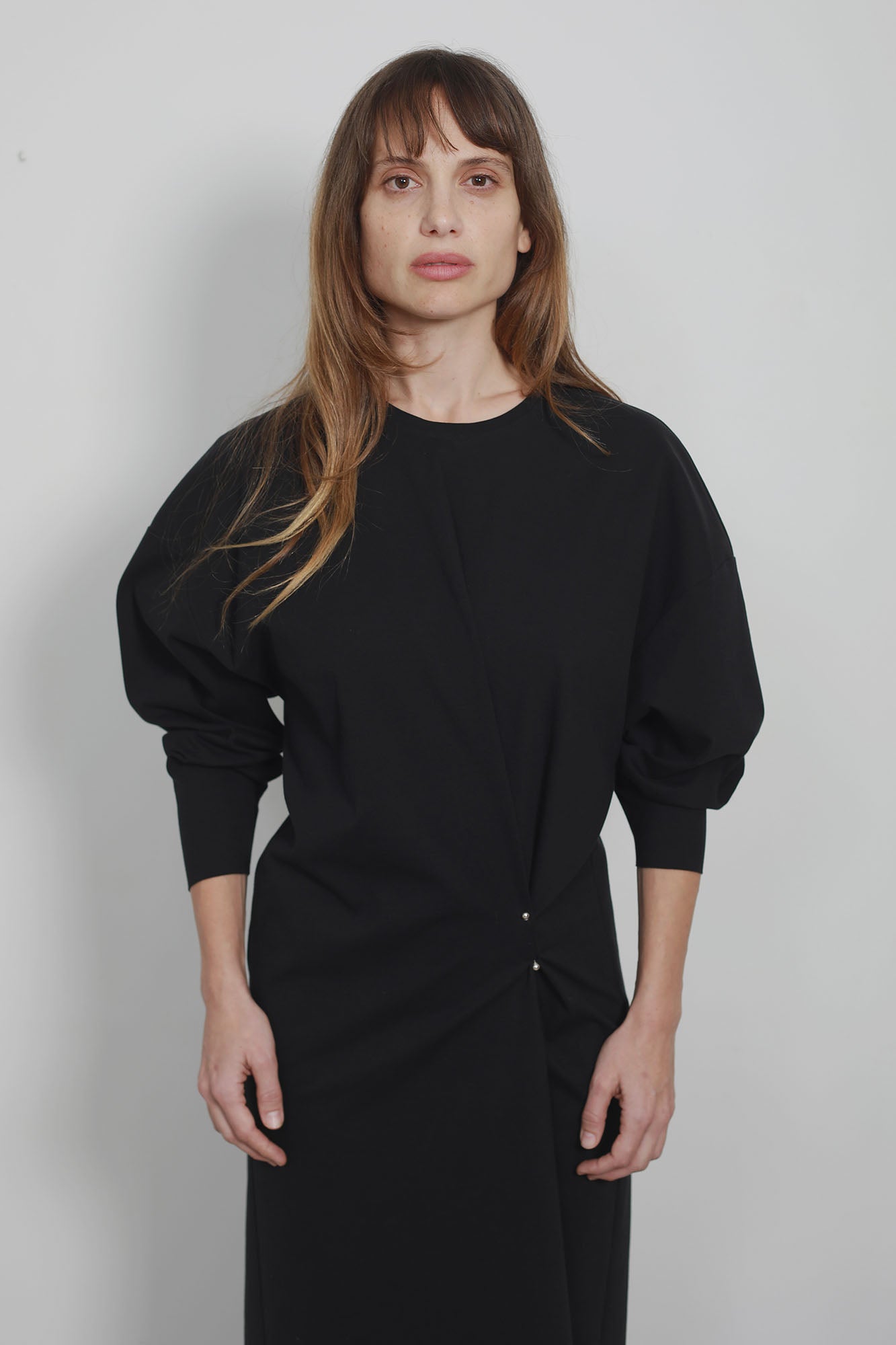 ADJUSTABLE COTTON KNIT DRESS