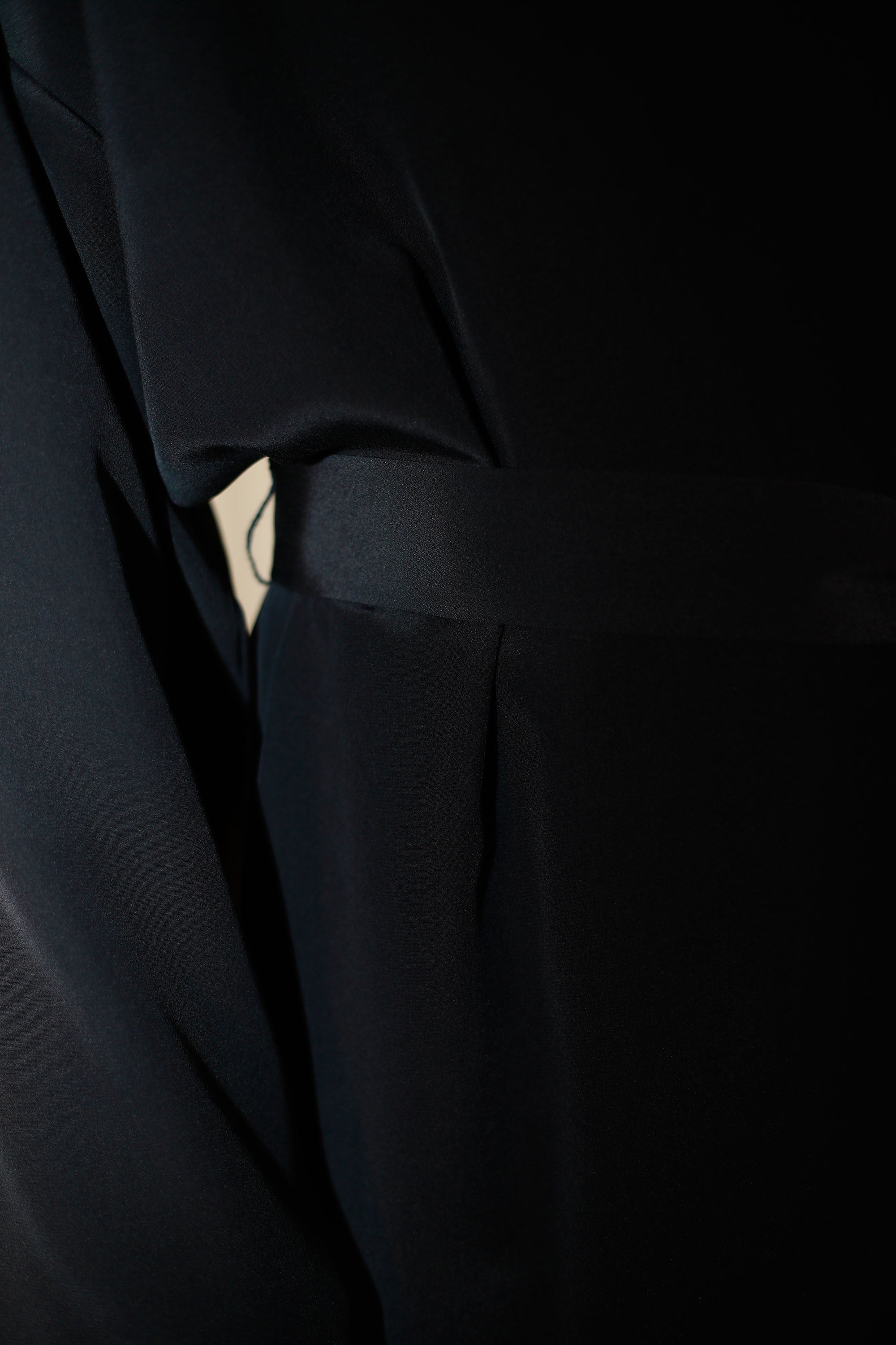 BATIN SEDA AZUL MARINO