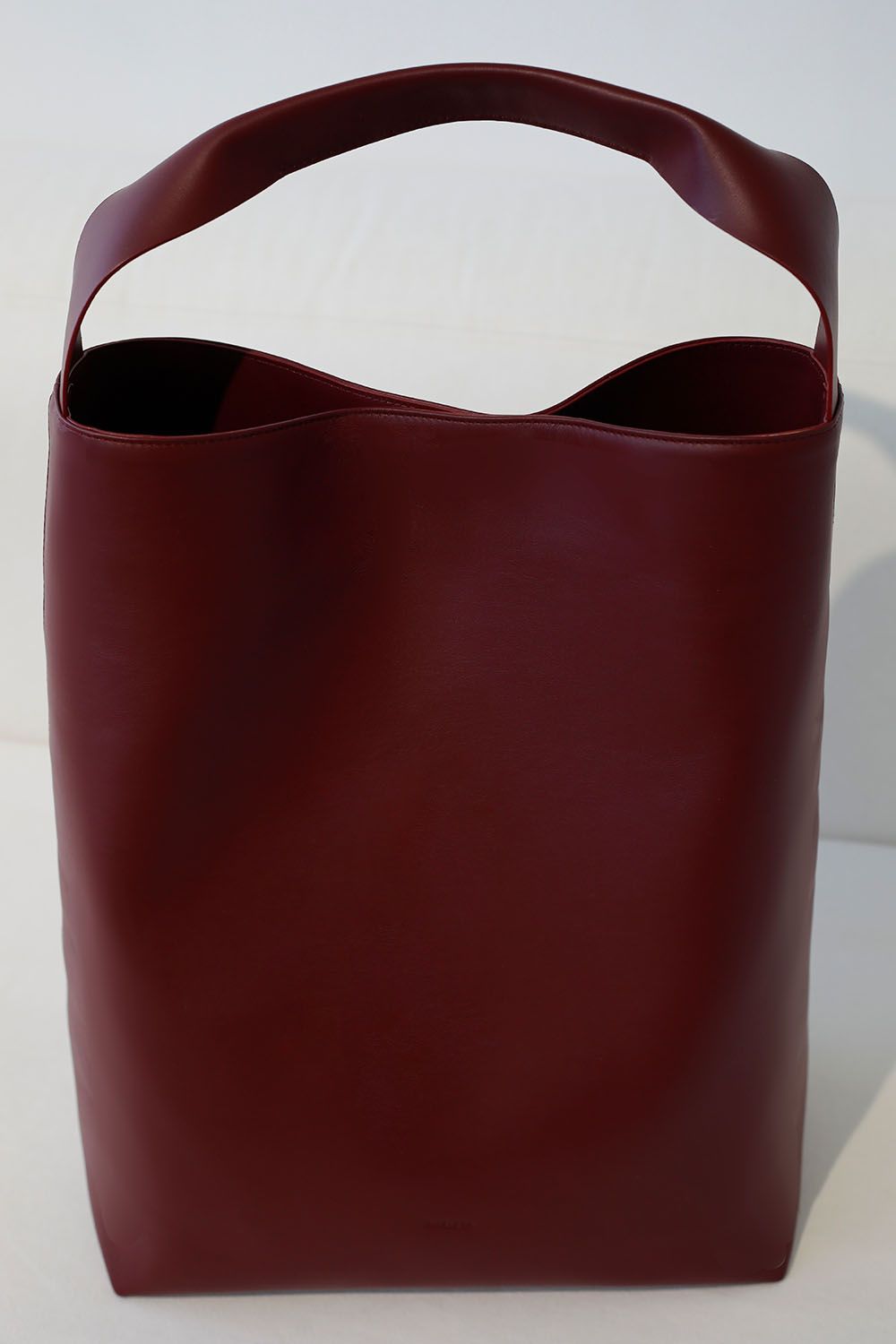 TOTE BAG CUERO BURGUNDY