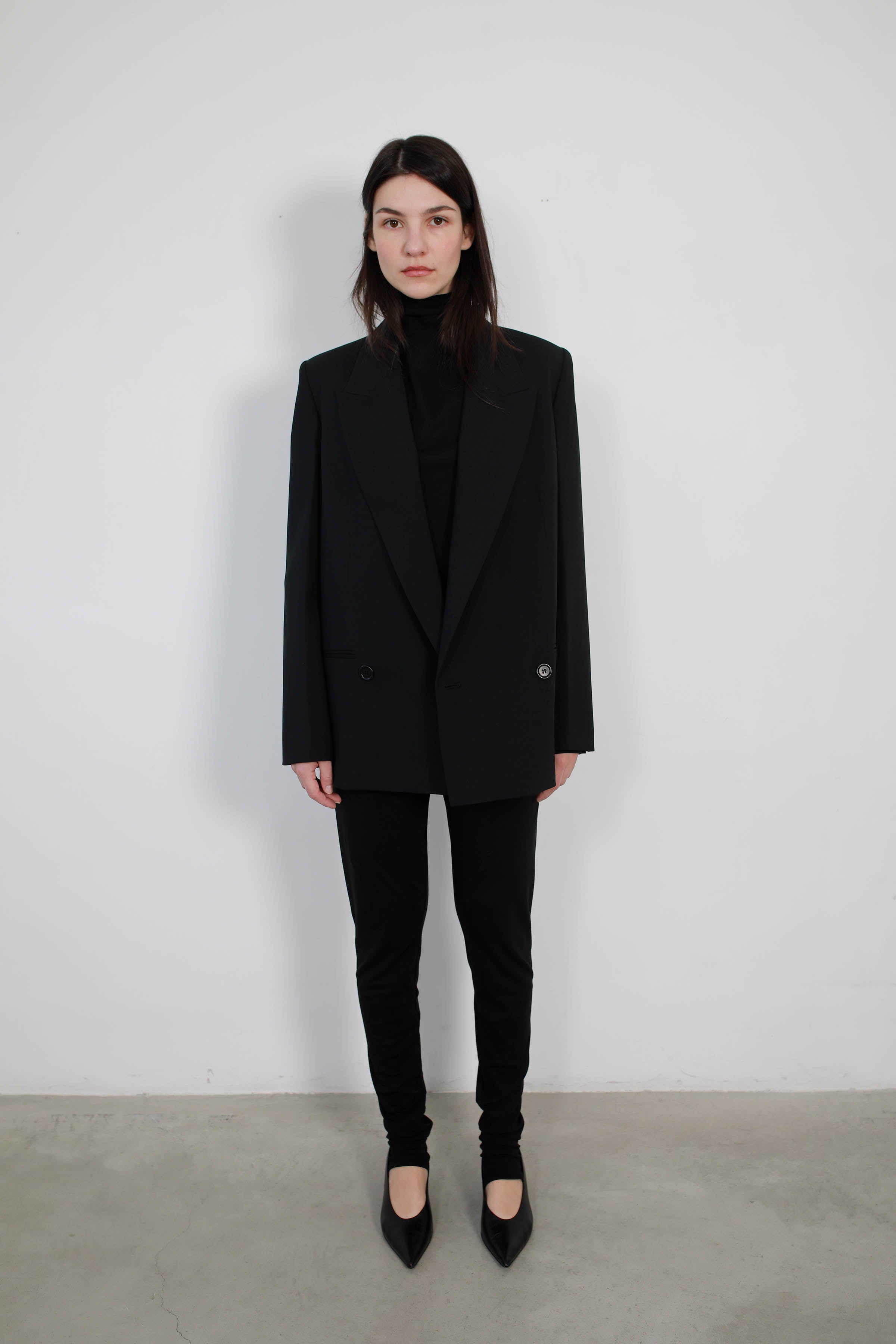 CHAQUETA SASTRE EN LANA NEGRA