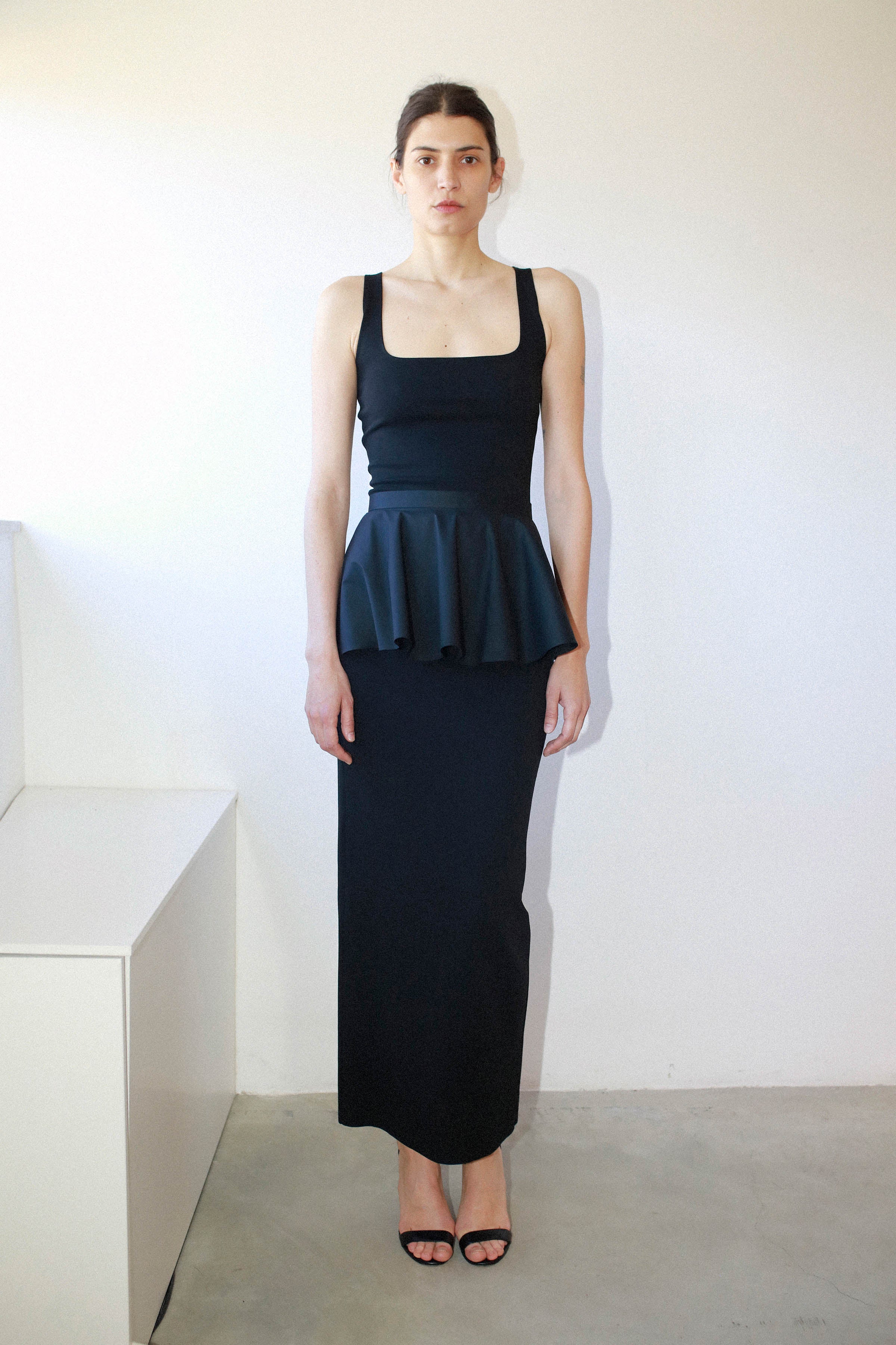 OVERSIZED DRESS WITH GATHERED WAIST