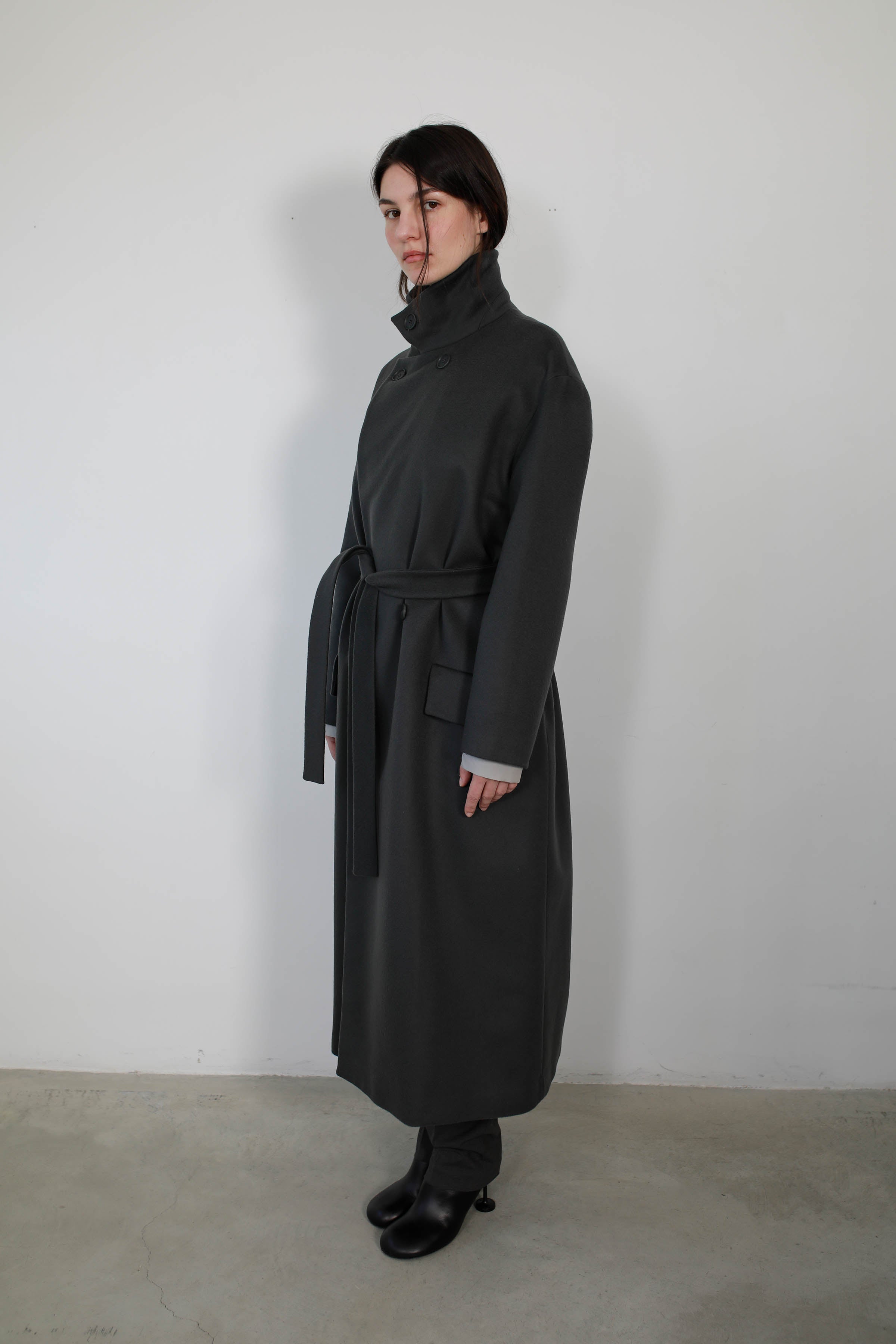 ABRIGO LANA & CASHMERE GRIS