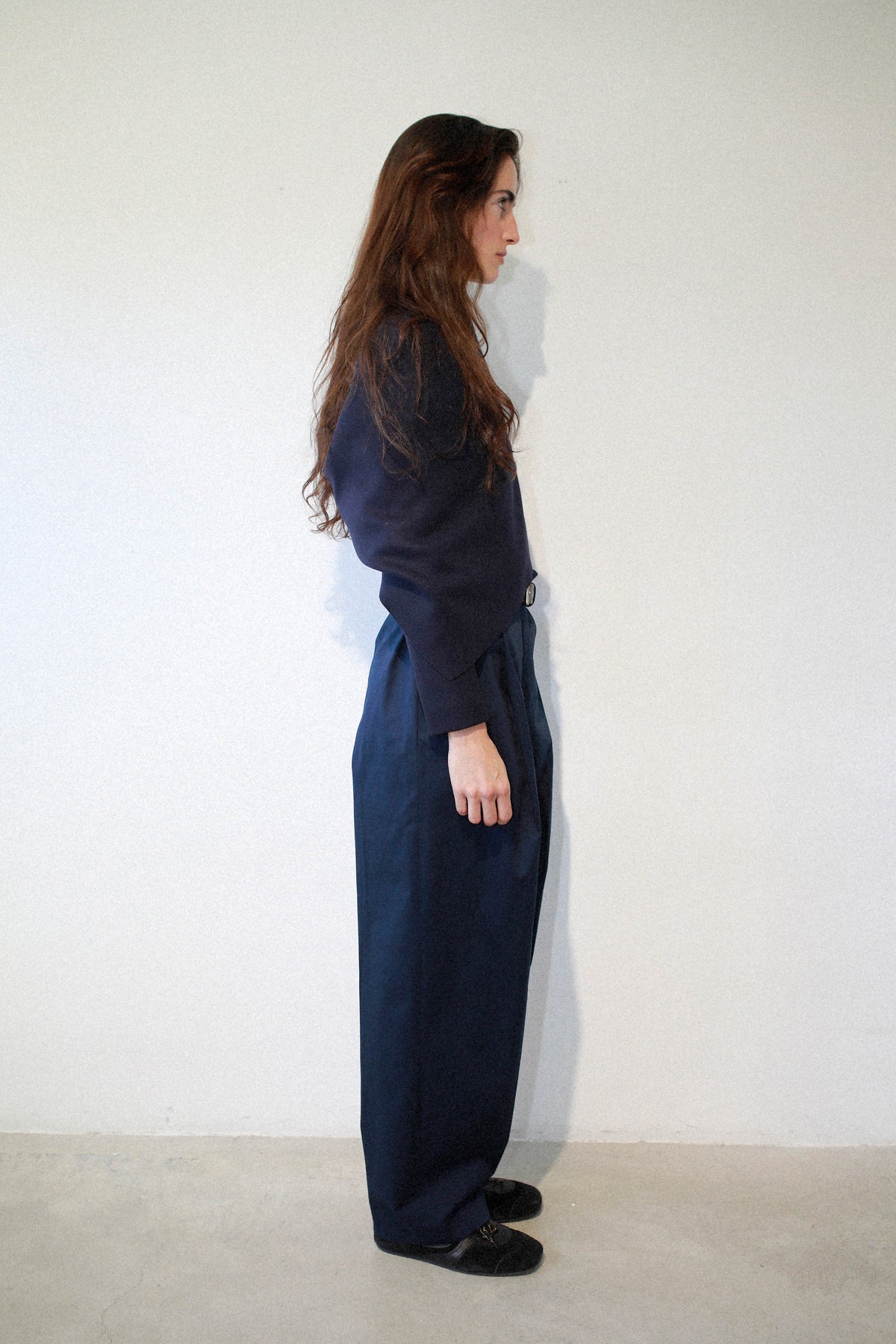 CHAQUETA PEQUEÑA ENVOLVENTE AL CORTE NAVY