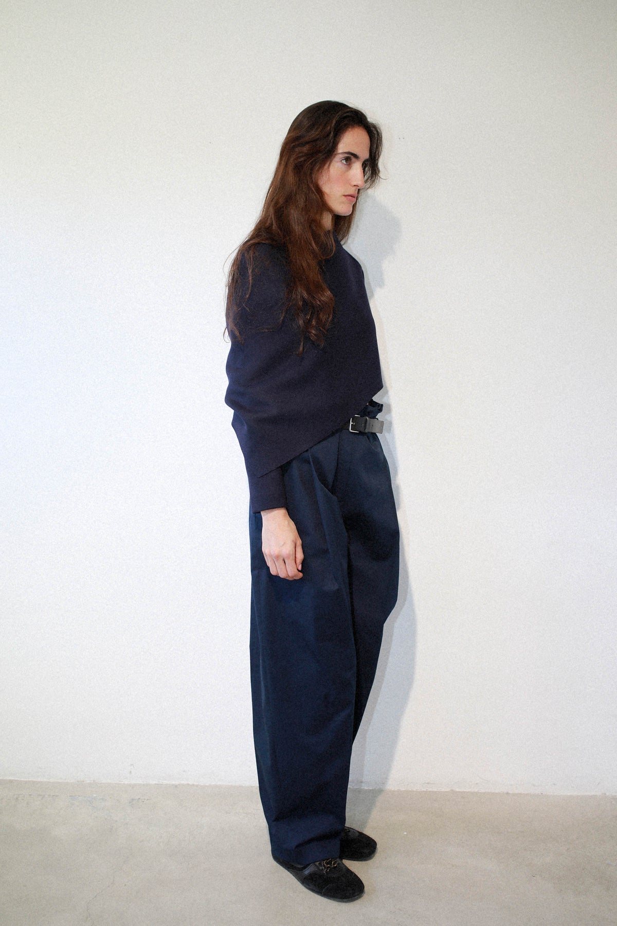 CHAQUETA PEQUEÑA ENVOLVENTE AL CORTE NAVY