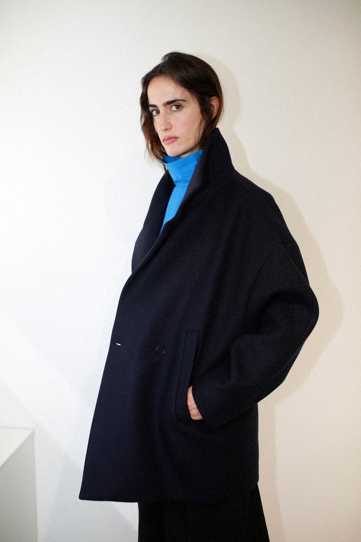 CHAQUETÓN ENVOLVENTE CRUZADO NAVY