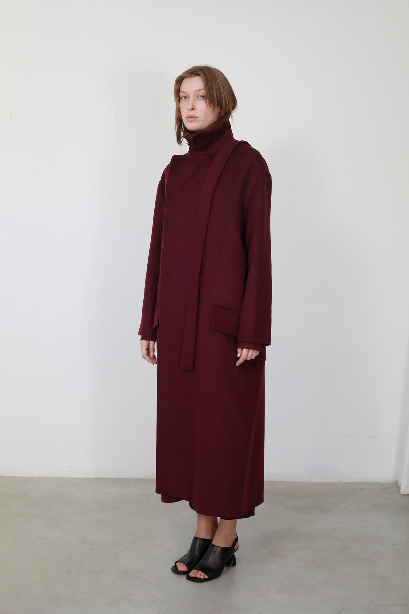 ABRIGO LANA & CASHMERE BURGUNDY