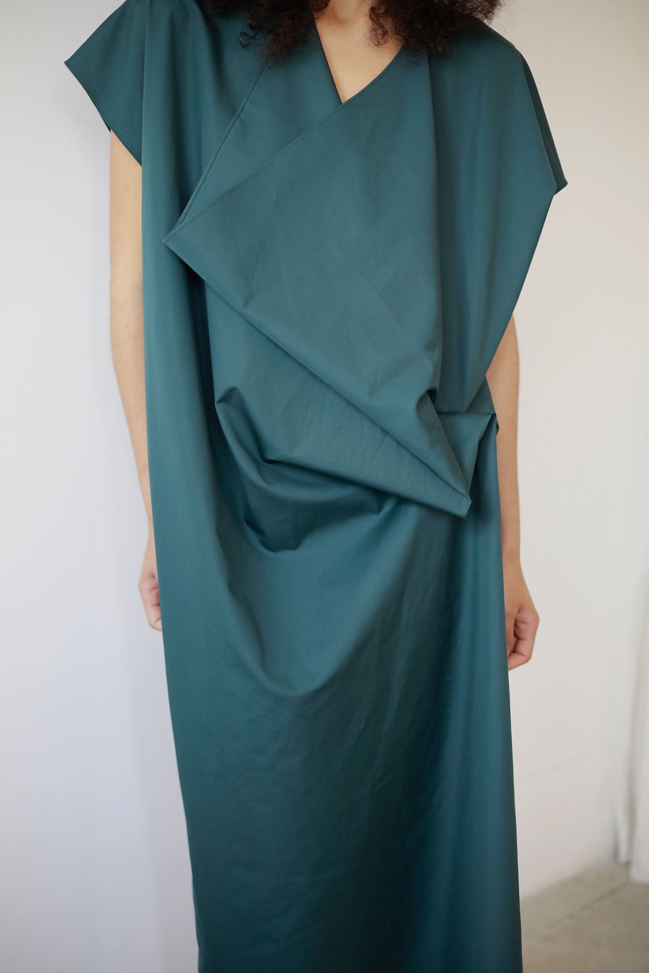 DRESS WITH FRONT DRAPPING