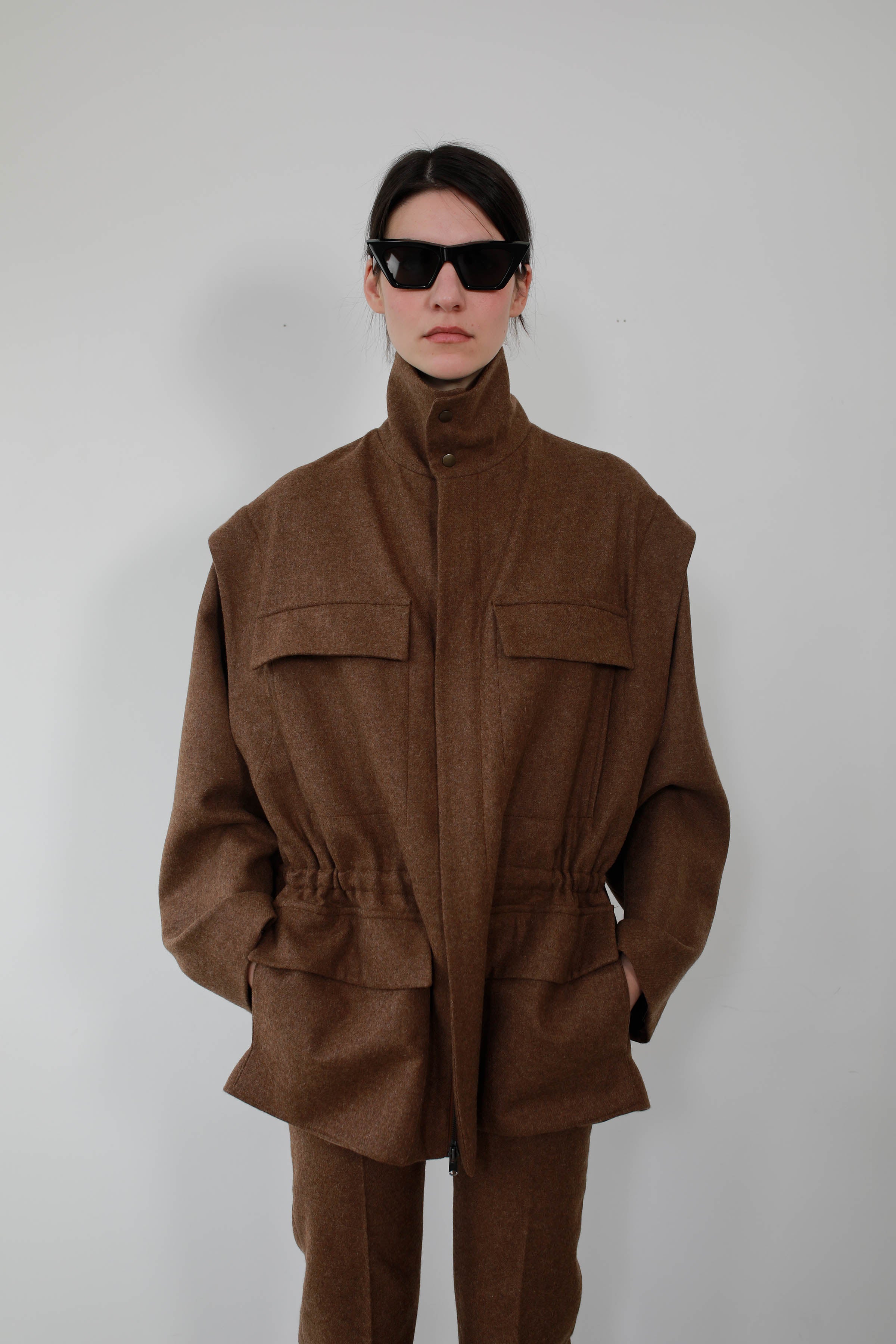 CAZADORA MULTIBOLSILLO EN LANA