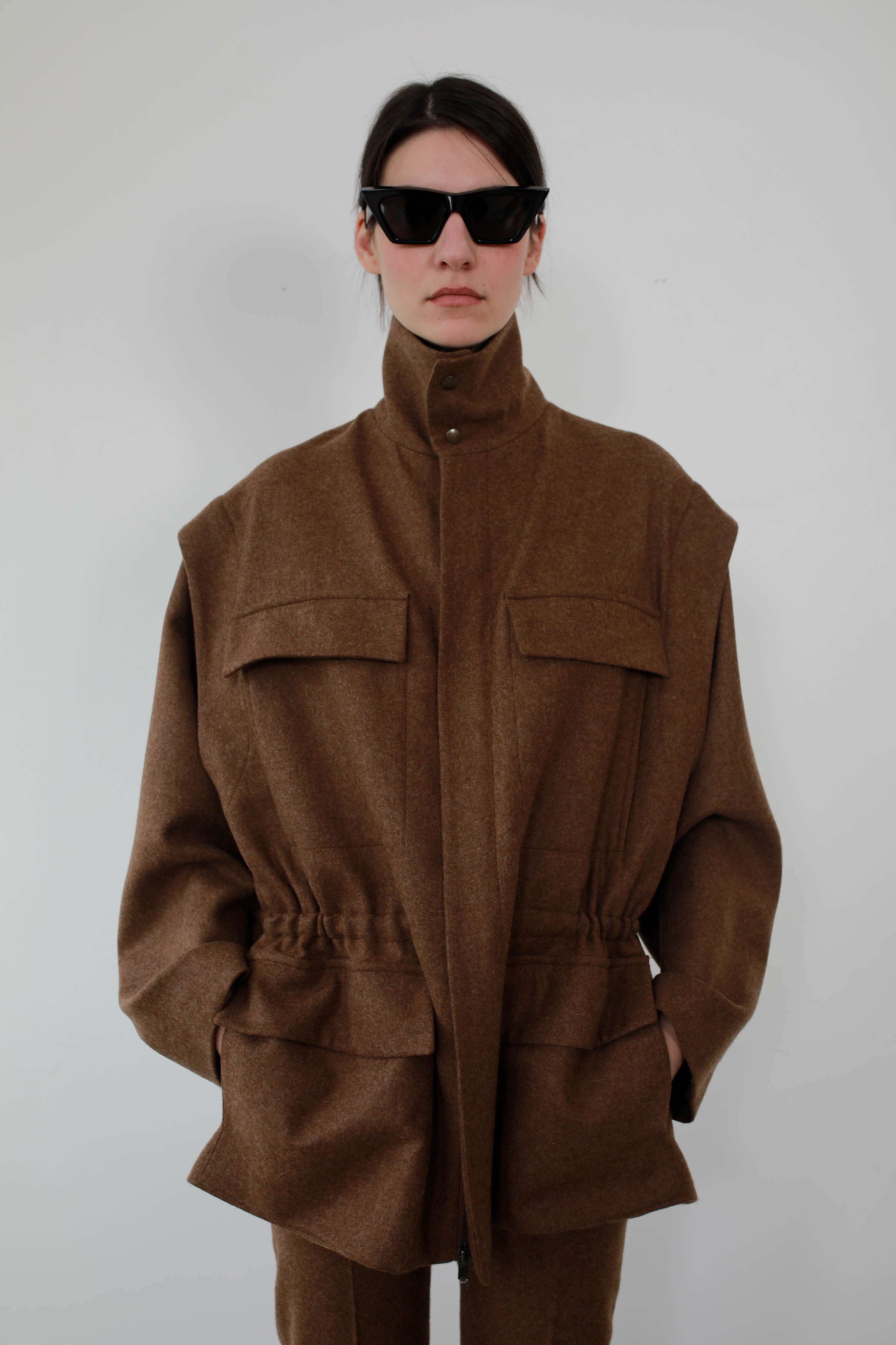 CAZADORA MULTIBOLSILLO EN LANA