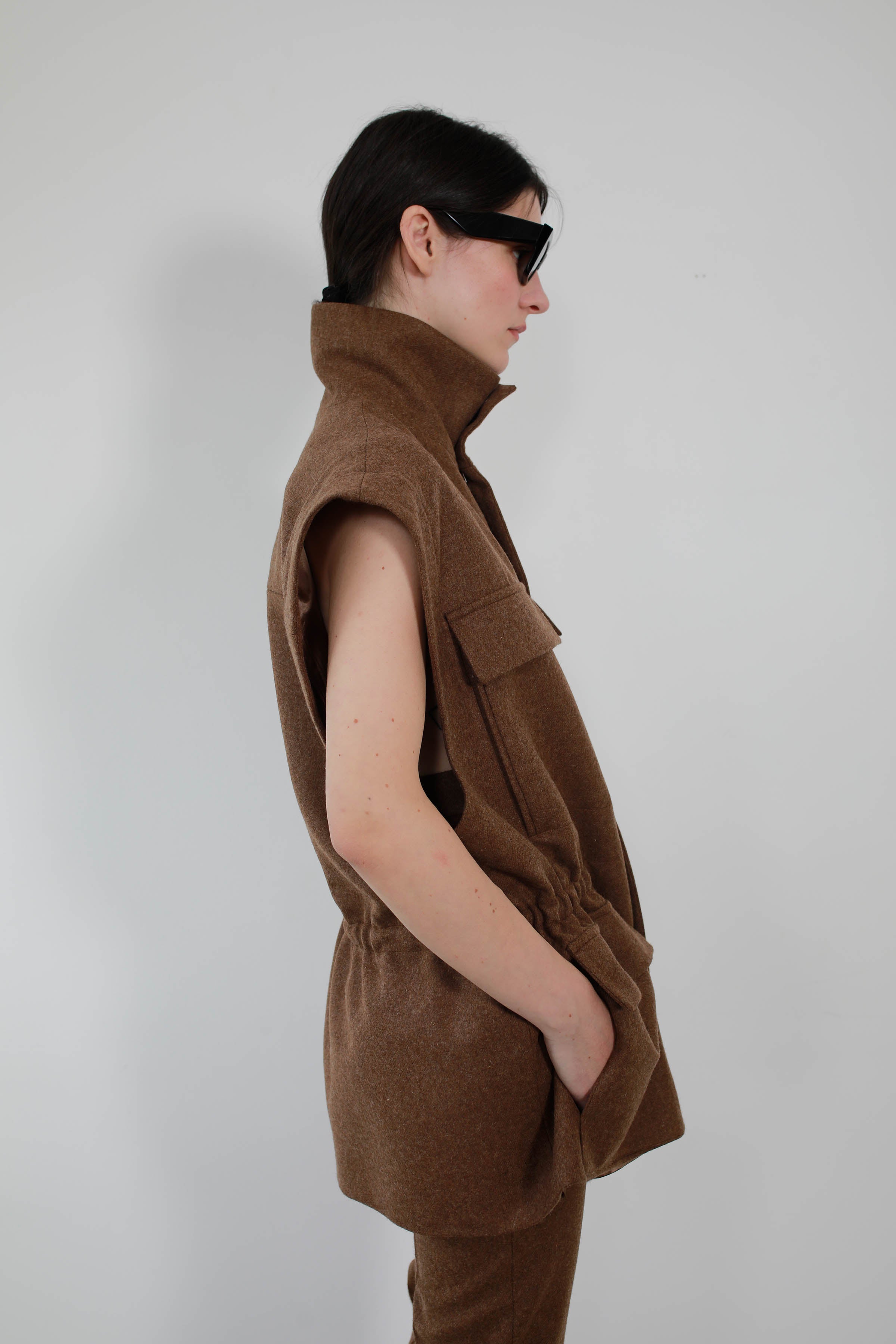 CAZADORA MULTIBOLSILLO EN LANA