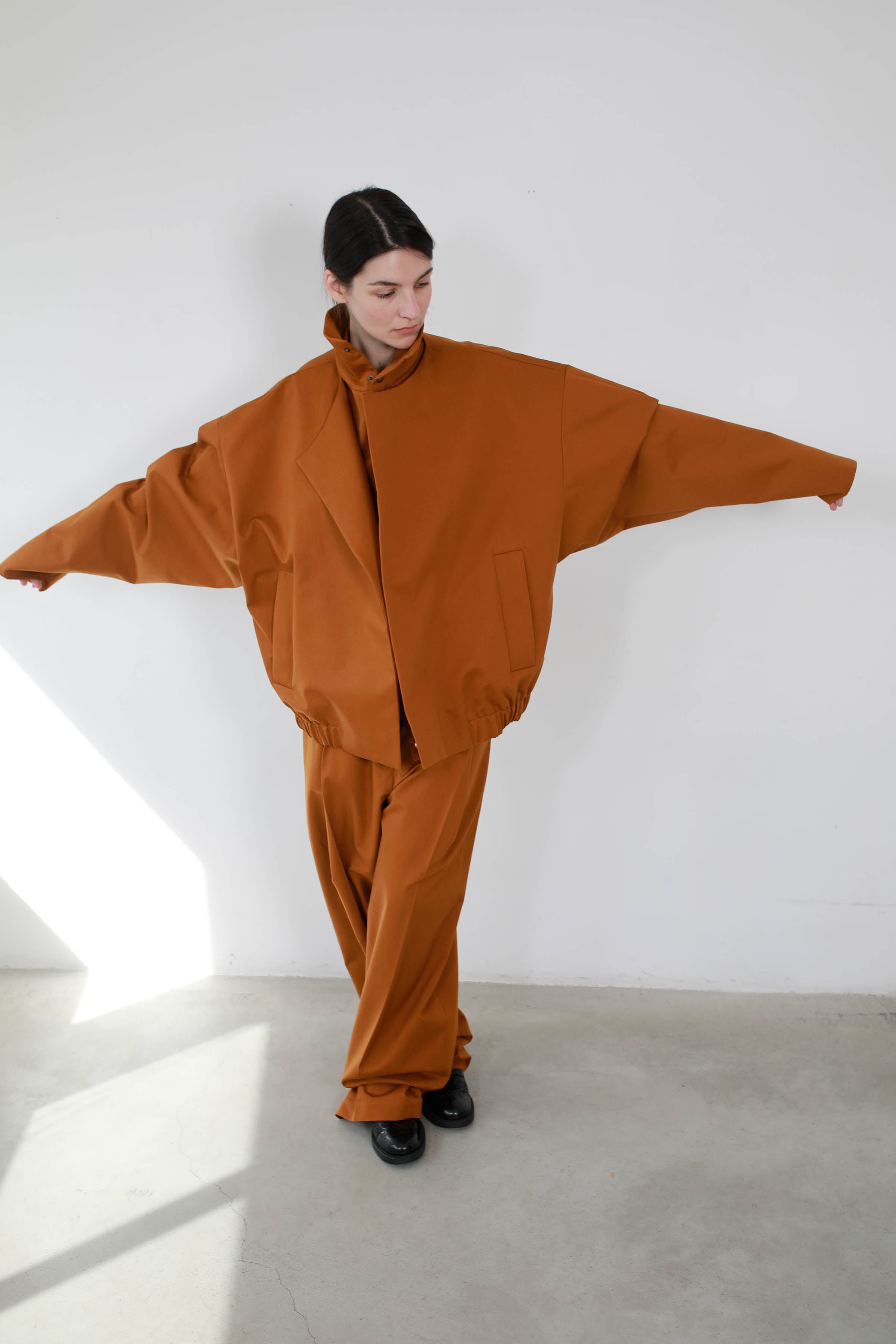 CAZADORA CON CUELLO DESMONTABLE COTTON HONEY