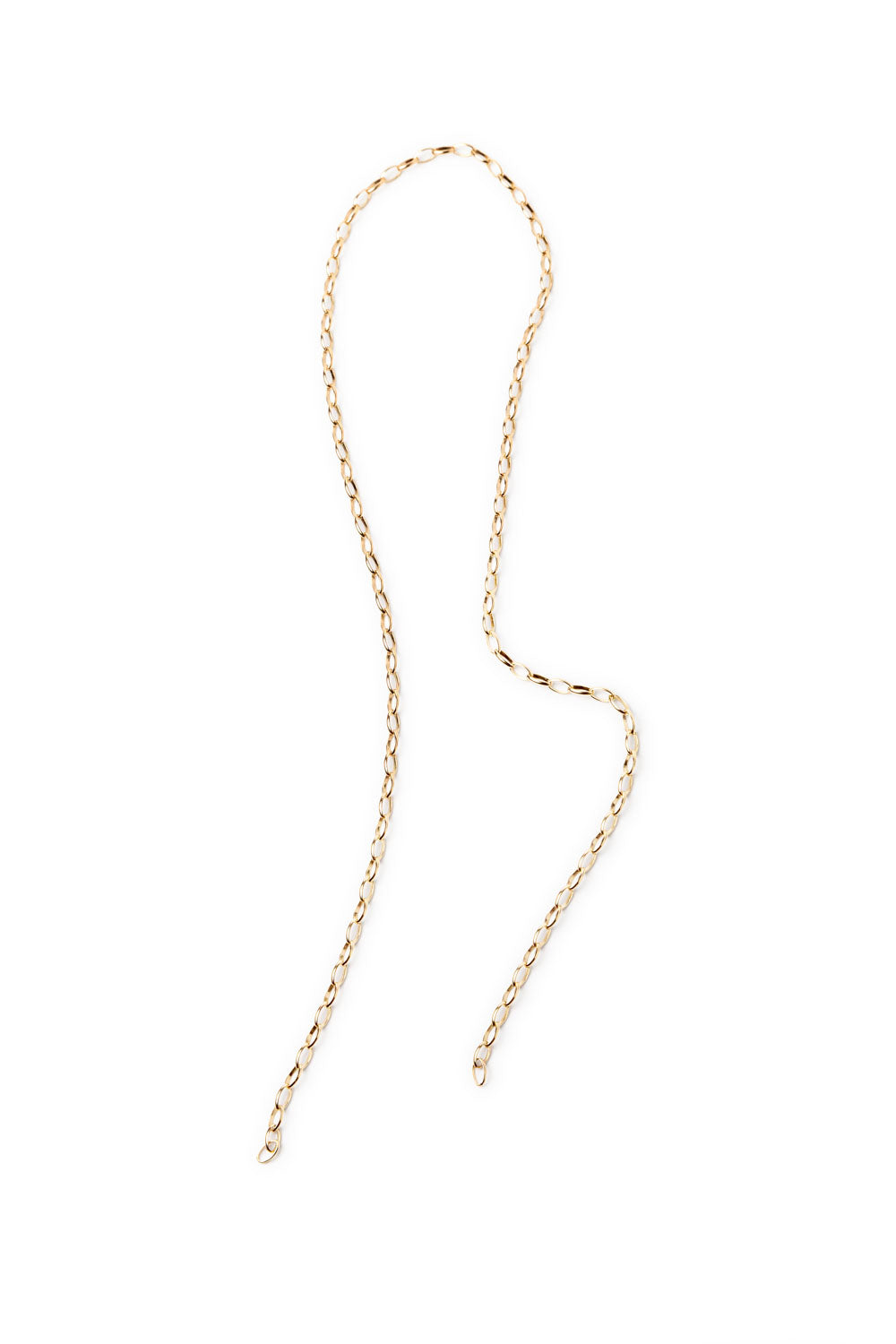 GOLD- PLATED CHAIN ​​EARRING WITH SILVER BALL PIECE C02O P03COcollar-MBP