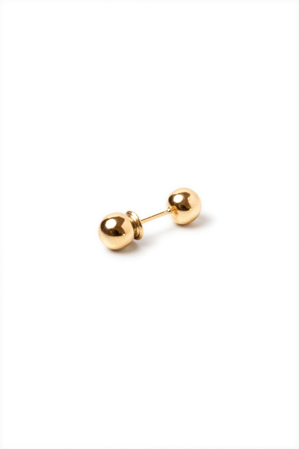 GOLD PLATED CHAIRN EARRINGS WITH SILVER BALL PIECE  C02O P03COpend-MBP